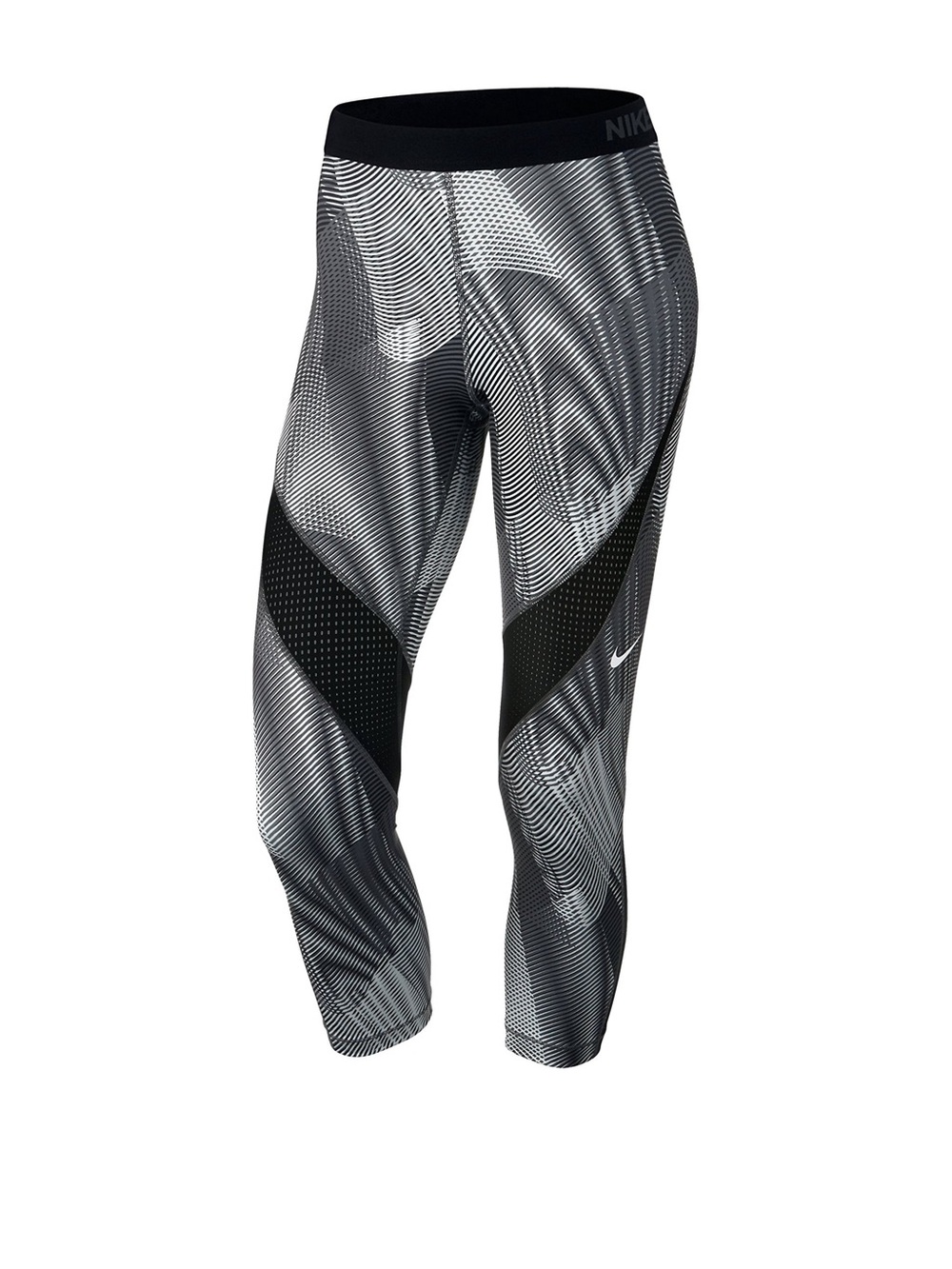 Nike Women’s Black & White Patterned Capri Leggings